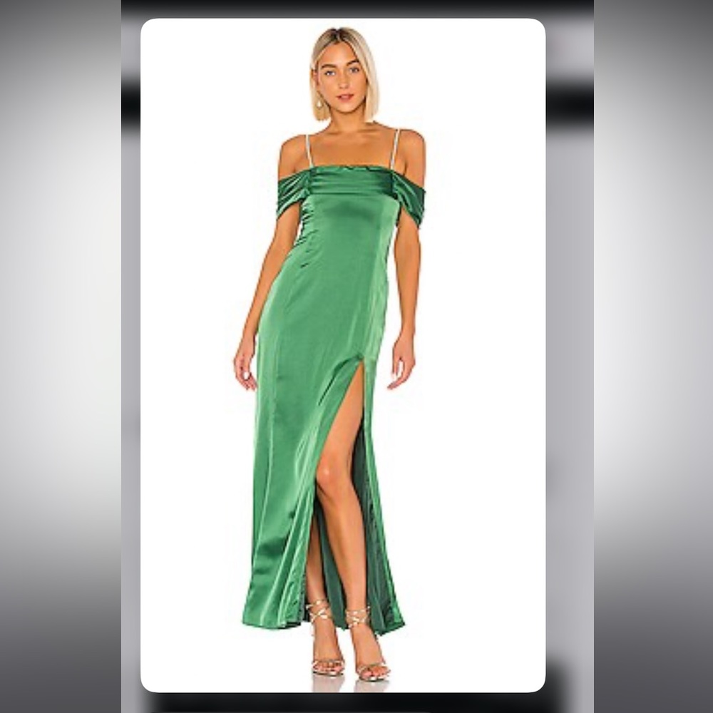 Majorelle green gown